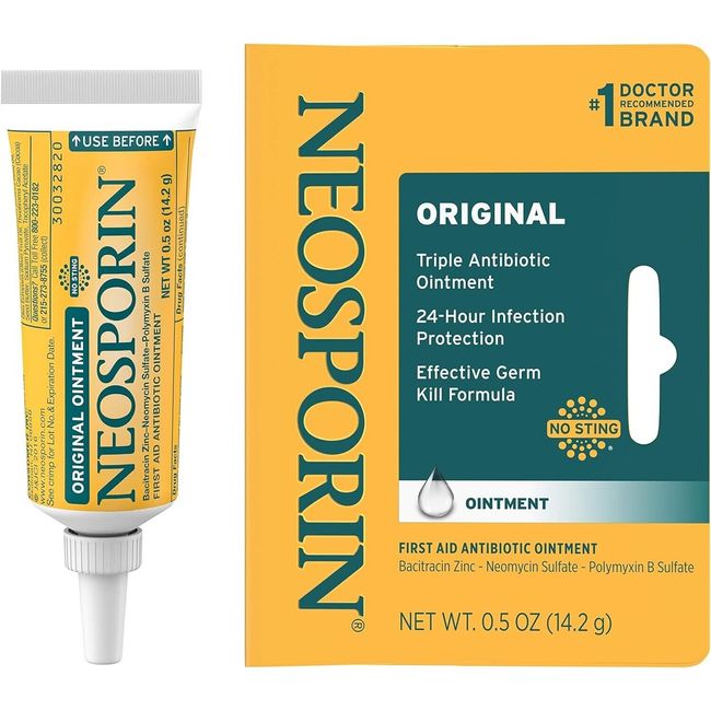 NEOSPORIN Triple Antibiotic Ointment .5oz Tube BACITRACIN ZINC