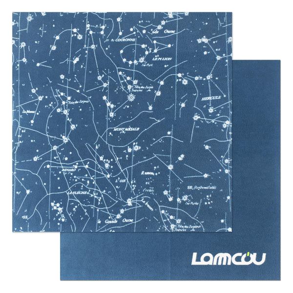 Brillenputztücher, Lammcou Brillenputztuch Mikrofaser optikerqualität Brillenreinigungstücher, Fusselfrei Microfibre Glass Cleaning Cloth für Kamera, Display, Handys, Tablet, Gläser, 25 * 25cm, 2pcs