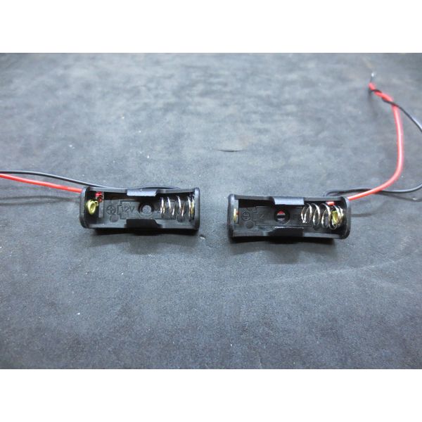 2 each  23A / A23 Battery -  12V - Battery Case Holder - Black - 2 Holders - New