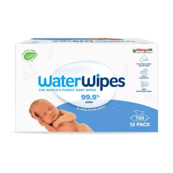 WaterWipes Original Plastic Free Baby Wipes 12pk (720 wipes)