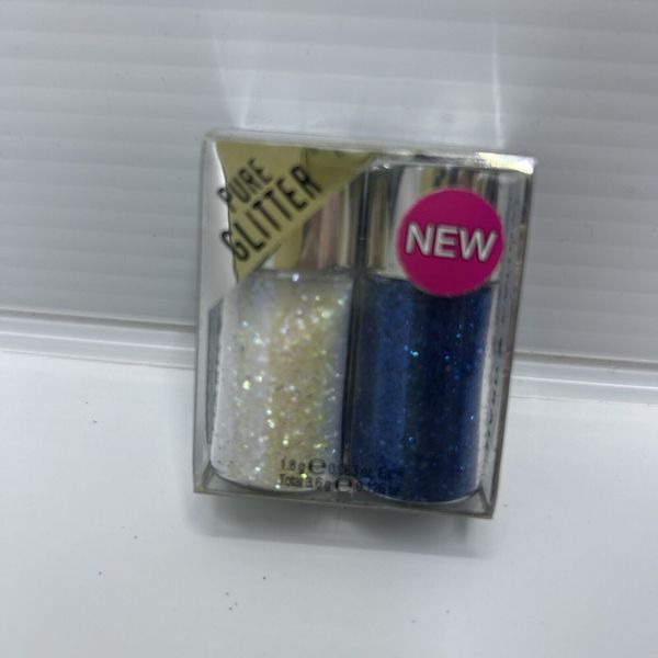 Hard Candy Pure Glitter Land & Sea White Blue Iridescent Loose Glitter Pigments