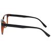 OPULIZE LEO Reading Glasses - Large Rectangular Frame - Brown - Black Arms - Mens Womens - Spring Hinges - R55-2 - +3.50