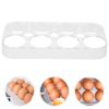 Refrigerator Egg Holder, 2pcs Egg Holder Boxes Fridge Storage Display Rack, Plastic Egg Storage Case for Kitchen Refrigerator Countertop - 8 Grids