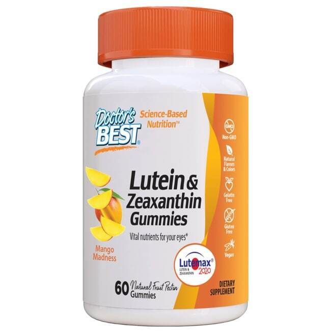 Doctor's Best Lutein & Zeaxanthin Gummies - Mango Madness 60 Gummies