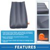 A ABSOPRO Car Front Seat Inflatable Mat Sleeping Mat for Napping Deep Gray