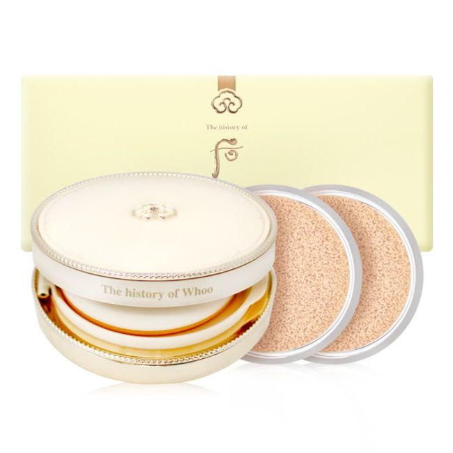 [The Whoo] Gongjinhyang Mi Luxury Golden Cushion No. 21 Set (Original + 2 Refills)