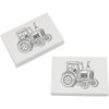 2 x 45mm 'Farm Tractor' Erasers/Rubbers (ER00046940)