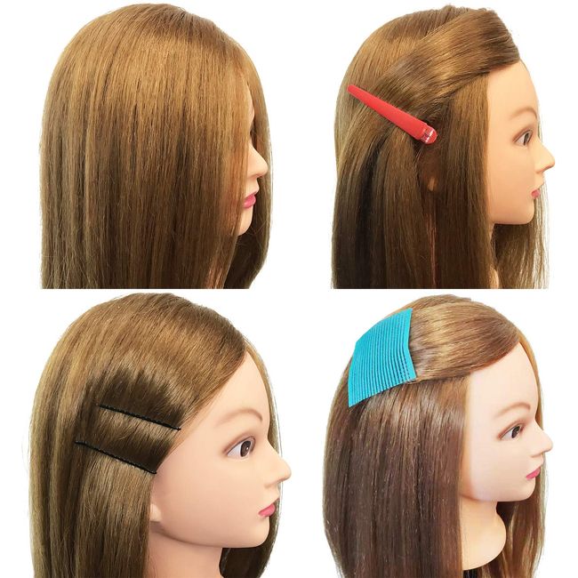 SILKY 26-28 Long Hair Mannequin Head with 60% Real Hair, Hairdresser  Practice Training Head Cosmetology Manikin Doll Head with 9 Tools and Clamp  