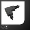 SLV 1-Phase System Corner Connector for 1-Phase HV Track/Black