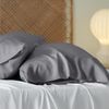 Bedsure Viscose from Bamboo Pillow Cases Queen - Silk Grey Cooling Pillowcase