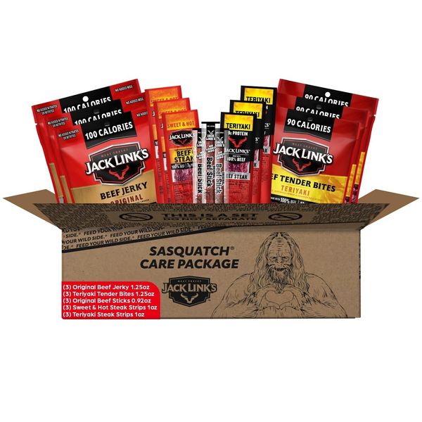Jack Link's Beef Jerky Holiday Gift Basket Variety Pack - Includes Delicious ...
