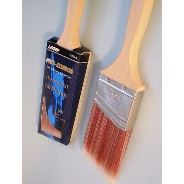 Lot of 6 Linzer Pro-Maxx  2" Flat Paint Brush  1760-2