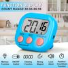 ZILLEEN Classroom Timer for Kids Teachers 2 Pack Digital Timers, Blue & White