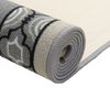 Custom Size Non Slip Washable Trellis Bordered Grey Design Runner Rug (Grey, 26" x 15')