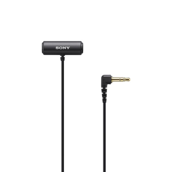 Sony ECM-LV1 Lavalier Microphone with Stereo Sound Capture,Black