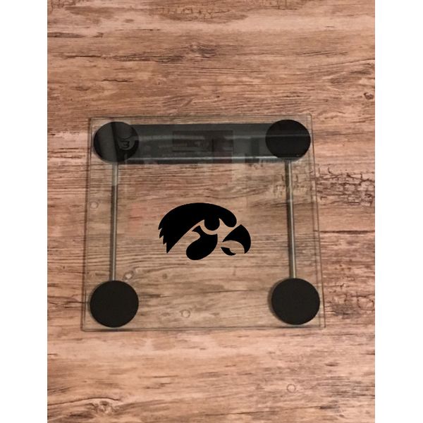 Iowa Hawkeyes Basketball Bathroom Fitness Backlit LCD Display Body Weight Scale