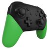 eXtremeRate Green Replacement Handle Grips for Nintendo Switch Pro Controller, Soft Touch DIY Hand Grip Shell for Nintendo Switch Pro - Controller NOT Included