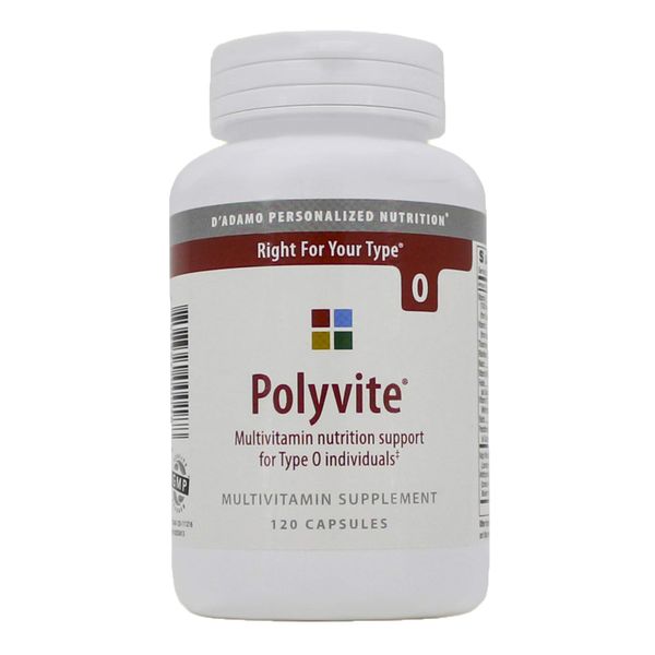 Polyvite Pro Multi-Vitamin (Type O) 120 Capsules - 2 Pack