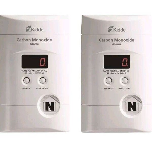 Kidde ‎KN-COPP-3 Nighthawk Carbon Monoxide Detector Alarm Digital Display 2-Pack