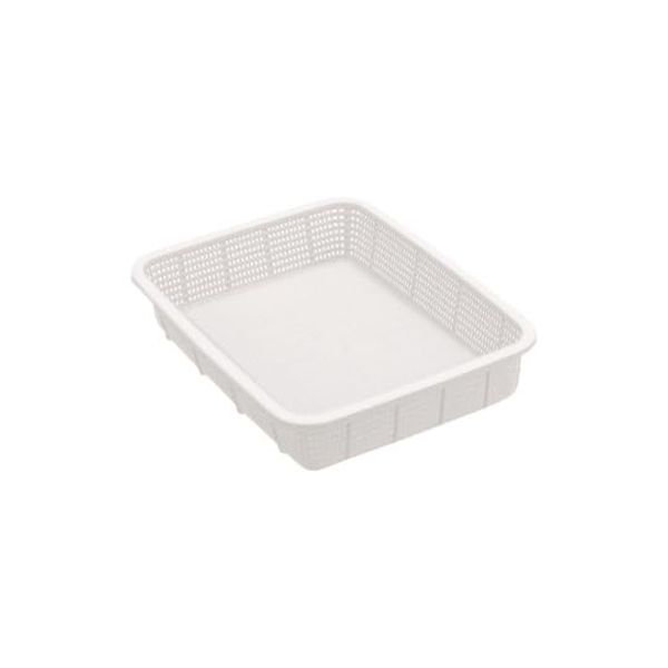Sekisui KK543N Antibacterial Square Basket Shallow Type, Small, Natural
