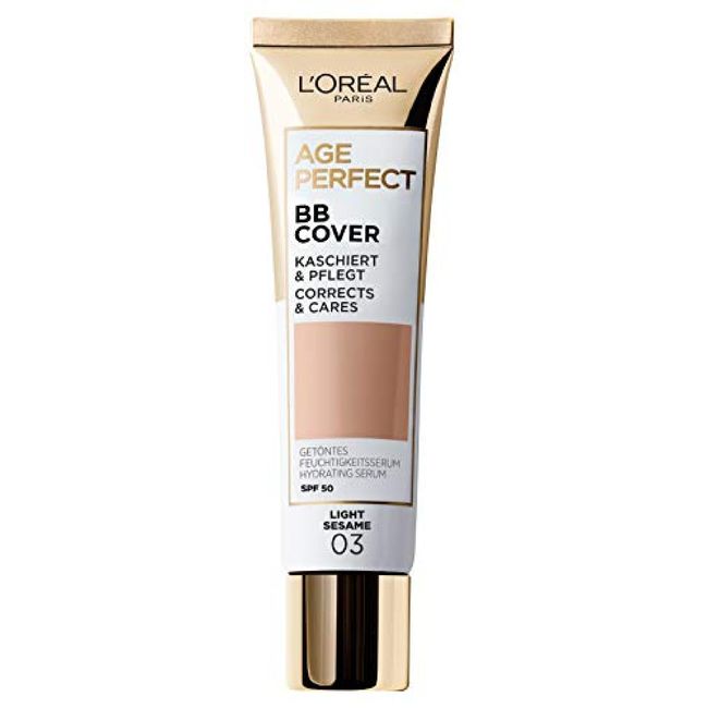 loreal paris tinted moisturizing serum age perfect bb cream spf50 03 light