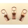 10 Bare Battery Big COPPER Ring Lug Terminal Connector #4 Wire Gauge 3/8" Stud