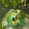 Devalier ca187b Frog Figurine, Redhead Frog, Resin, Gift, Birthday Gift
