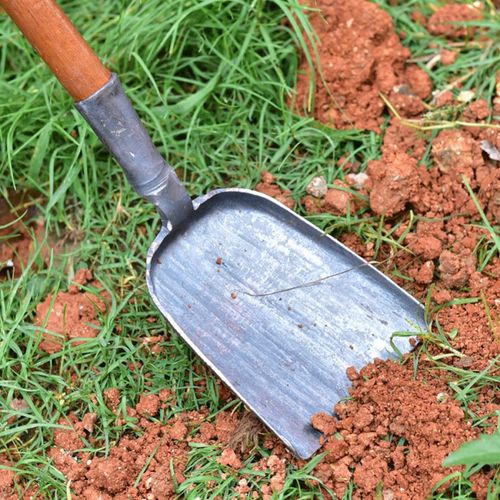 Heavy Duty Steel Ash Shovel Fireplace Grill Home Cleaning Ideal Coal Ash BBQ Fire Pits Fireplace Tool Handle