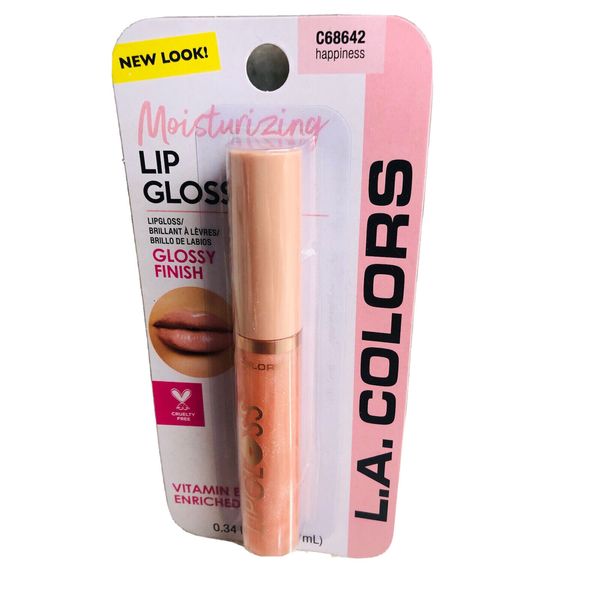 L.A. Colors Moisturizing Gloss Finish Vit.Enriched Lip Gloss-C68652 Happiness