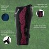 Precision Origin.0 Strap Shin Guards, Black/Pink