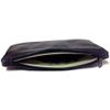 EA Carey Black Leather Full Size Pipe Product Pouch with Zipper