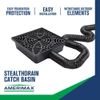 Vinyl Catch Basin Downspout Stealth Drain 12In Extension Kit Low Profile Design