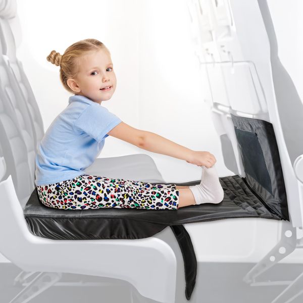 Toddler Airplane Bed for Toddler Airplane Travel Essentials, Airplane Kids Bed, Travel Toddler Bed, Airplane Seat Extender for Kids, Portable Toddler Bed for Travel Essentials for Flying