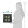 La Crosse Technology Curved Digital Atomic Wall Clock Self-Setting