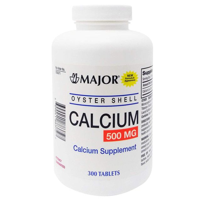 Major, Oyster Shell Calcium 500mg 300 tablets