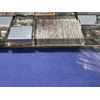 NY46 Silver Brown Gradient Glass/Metal Square Mosaic Tile Kitchen Bathroom