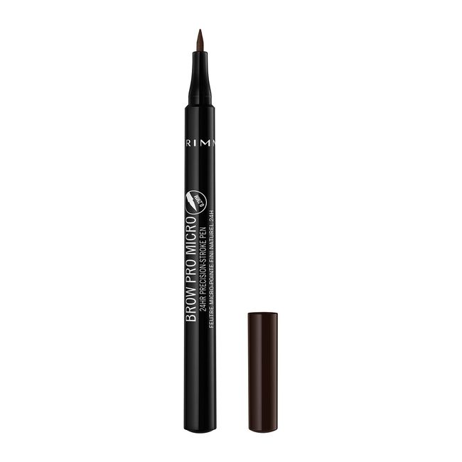 Rimmel Rimmel brow pro micro 24hr stroke pen in 004 dark brown, 0.31 Ounce