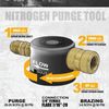 Nitrogen Purge Tool, HVAC Purge Nitrogen Flow Regulator, Red