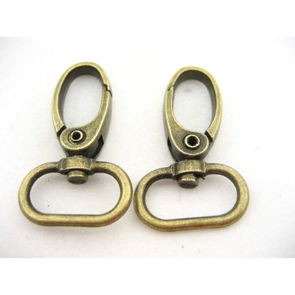 2pcs Brass Bag Clasps Lobster Swivel Trigger Clip Snap Hook DIY Bag Hook Supplies