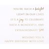 Birthday Card for Son (Bright Light in Our Lives)