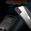 TENDLIN Compatible with iPhone XS MAX Case Crystal Clear Hard Back Soft Bumper Protective Case (Black)