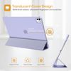 ProCase Slim Stand iPad Pro 13 Case - Smart Folio, Translucent Hard Shell, Auto Sleep/Wake - Lightpurple
