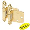 *25 Pack* Cosmas 15539-BB Brushed Brass Hinge Variable Overlay (Pair)