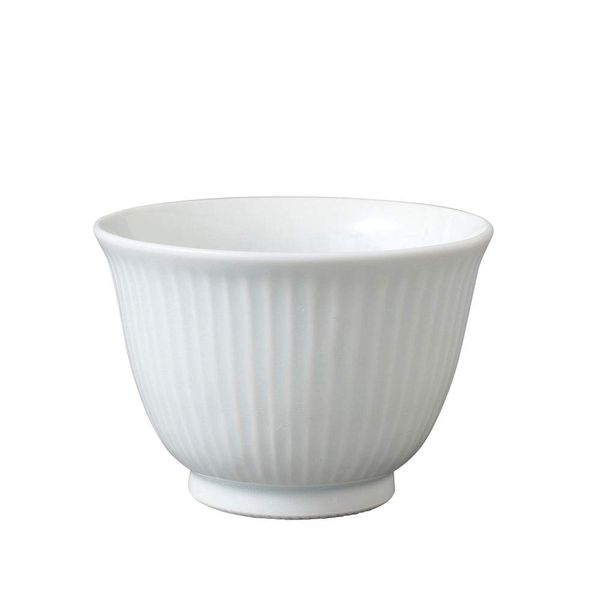 Hasamiyaki Yumi Muscular Carving White | Stylish, Cute, Luxurious, Lightweight, Tea Cup