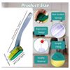 Pack of 2 Refillable sponge Scourer Dish Brush Dispenses Liquid Automatically