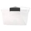 HOMZ 64-Quart Clear Plastic Stackable Storage Bin with Lid Container Box with Latching Handles for Home Garage Organization, Clear (2 Pack)