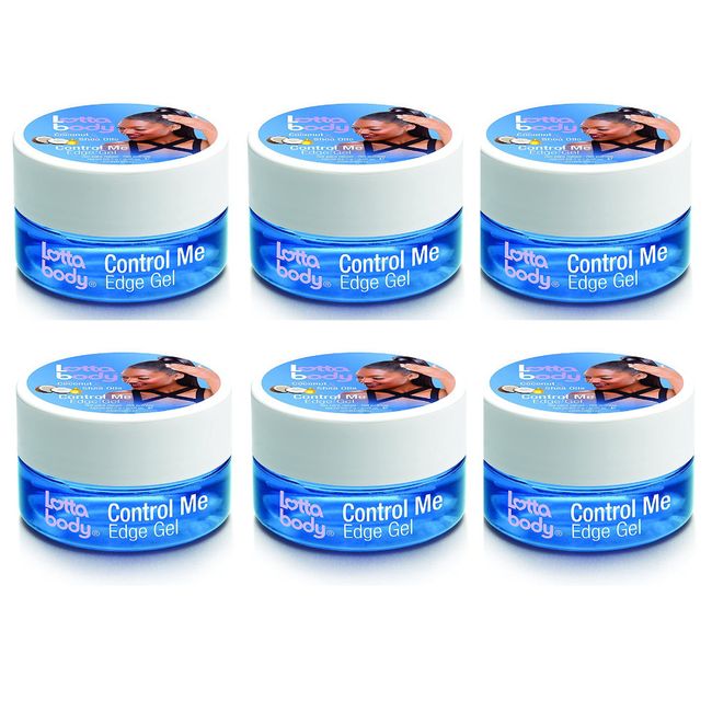 Lotta Body Control Me Edge Gel 2.25 oz Coconut and Shea Oils - 6 PACK