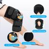 Hinged ROM Knee Braces Adjustable Knee Immobilizer Support for Knee Pain ACL MCL