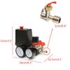 MASUNN 125PSI Air Compressor Pressure Valve Switch Control Manifold Regulator Gauges