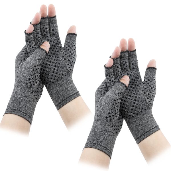 2 Paar Arthrose Handschuhe,Kompressionshandschuhe Damen,Bereitstellung von Wärme und Kompression zur Förderung der Heilung, Linderung von Schmerzen bei rheumatoider Arthritis und Karpaltunnel (M)